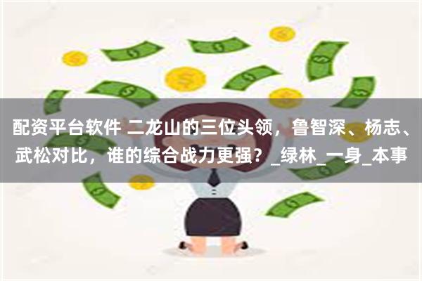 配资平台软件 二龙山的三位头领，鲁智深、杨志、武松对比，谁的综合战力更强？_绿林_一身_本事